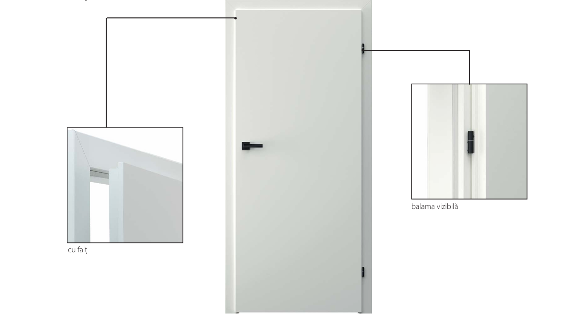 UȘA CU TOC REGLABIL HDF VECTOR A - ST/DR