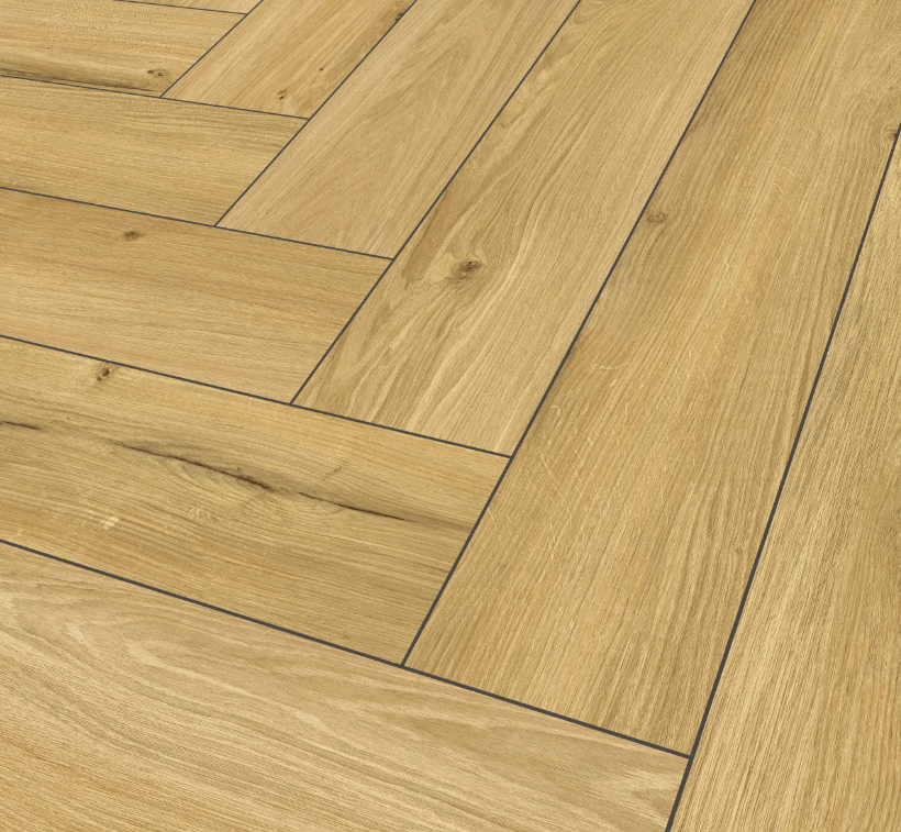 Pardoseala SPC 5+1 M2 categoria PREMIUM – Honey Oak Herringbone P7001 HB