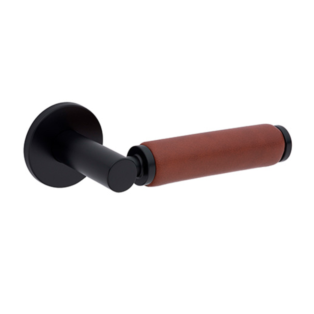 Mâner ușă - 5S PIELE, Model 4200/201 Rozetă rotundă