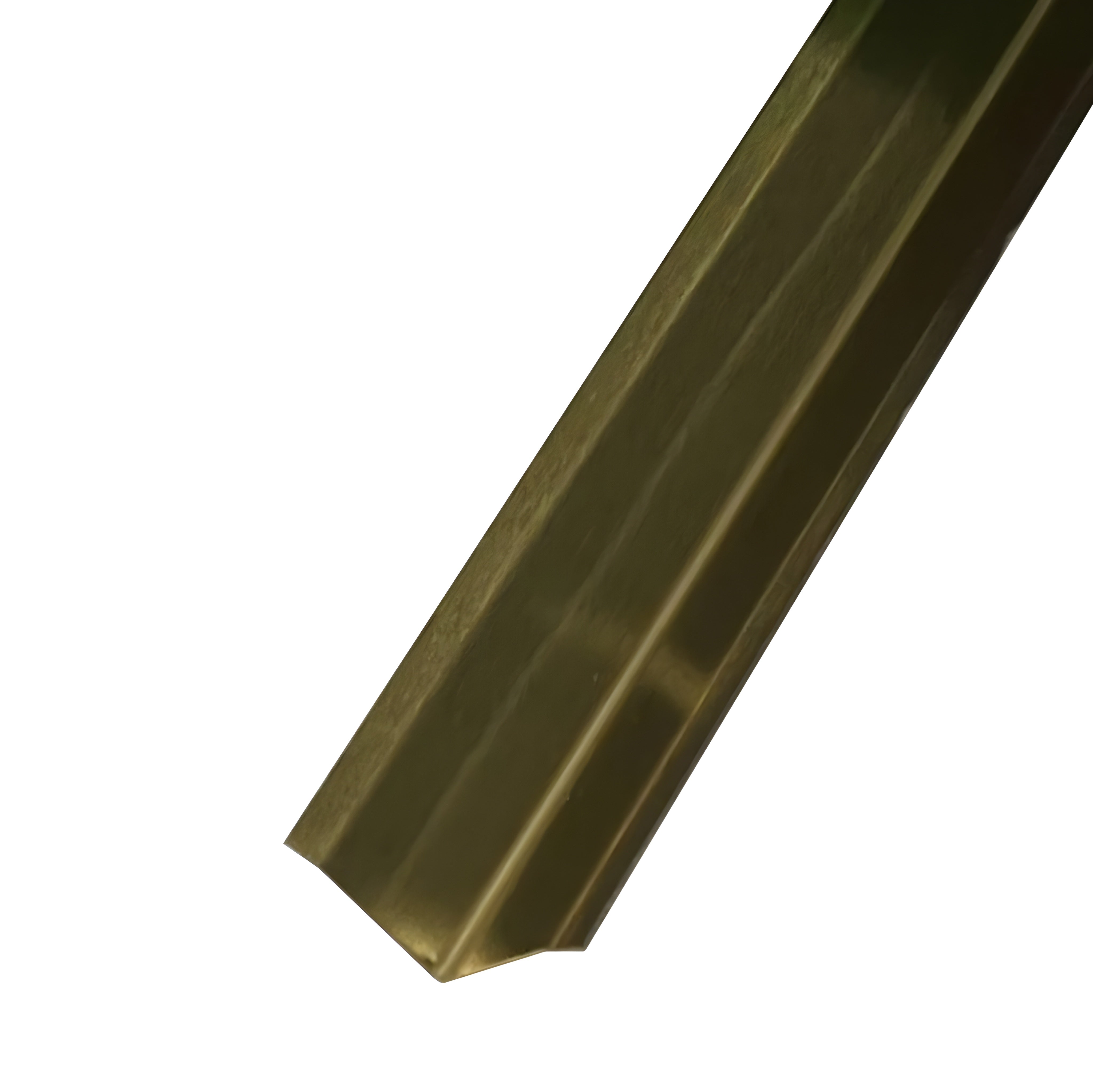 Colțar de interior din inox 20x20 mm Auriu Periat 2700 mm - Profil tip L Tesit