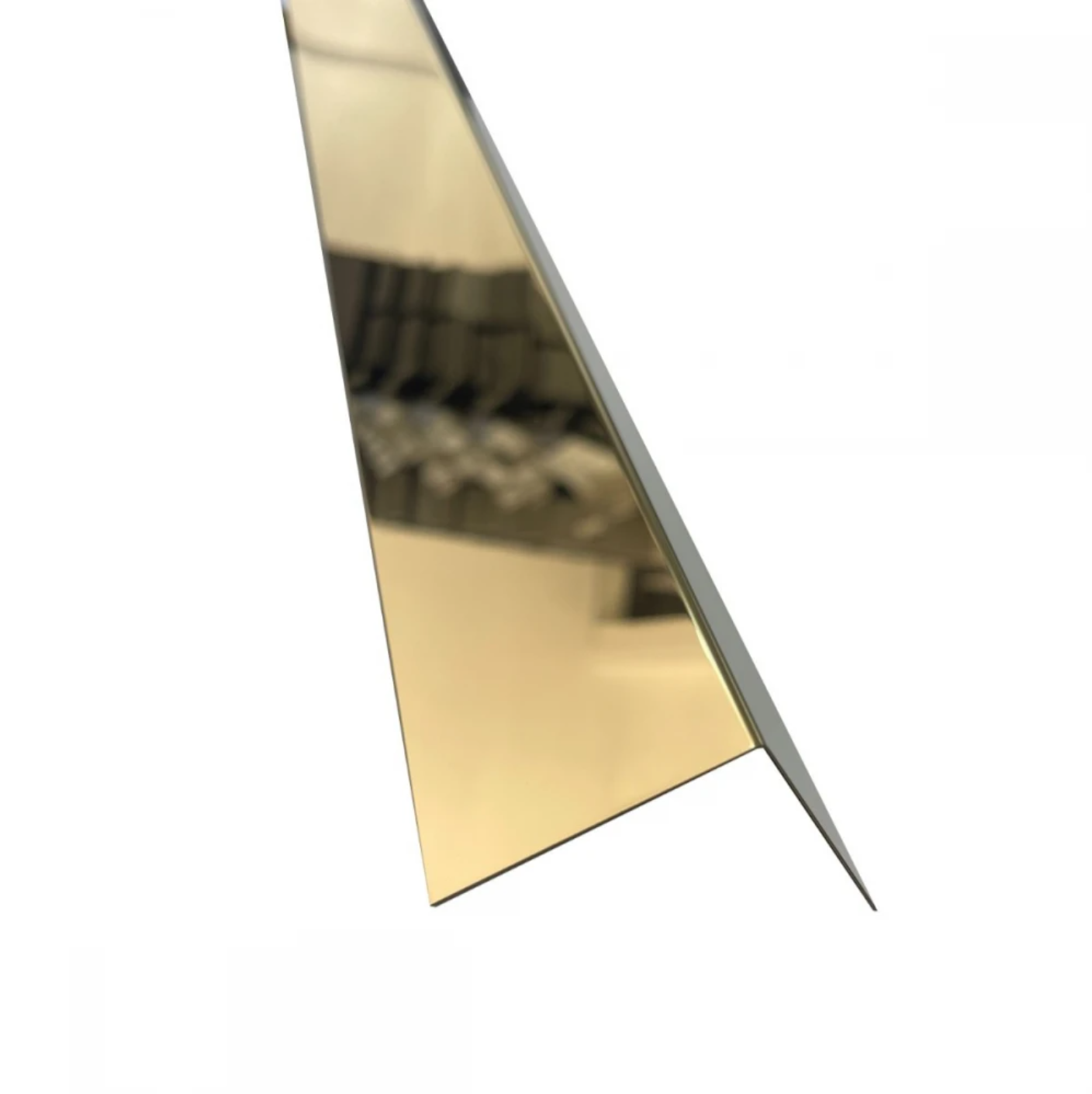 Colțar din inox 50x50mm Auriu Lucios 2700 mm - Profil tip L