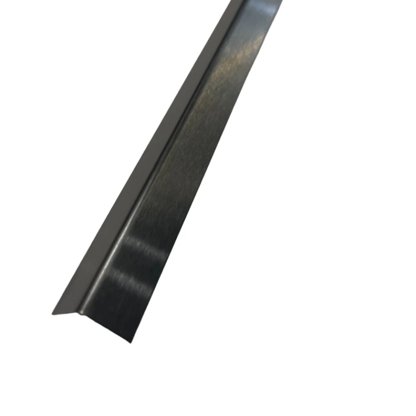 Colțar din inox 15x15 mm negru brush 2700 mm - Profil tip L - PL15NB