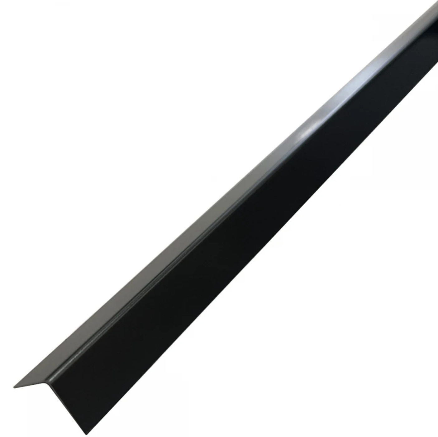 Colțar din inox 15x15 mm negru lucios 2700 mm - Profil tip L - PL15NO