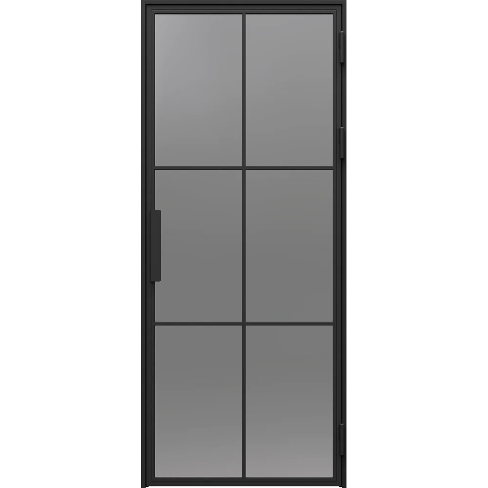 Ușă din sticlă LOFT STEEL Black Structure 1 - Model L.1.1