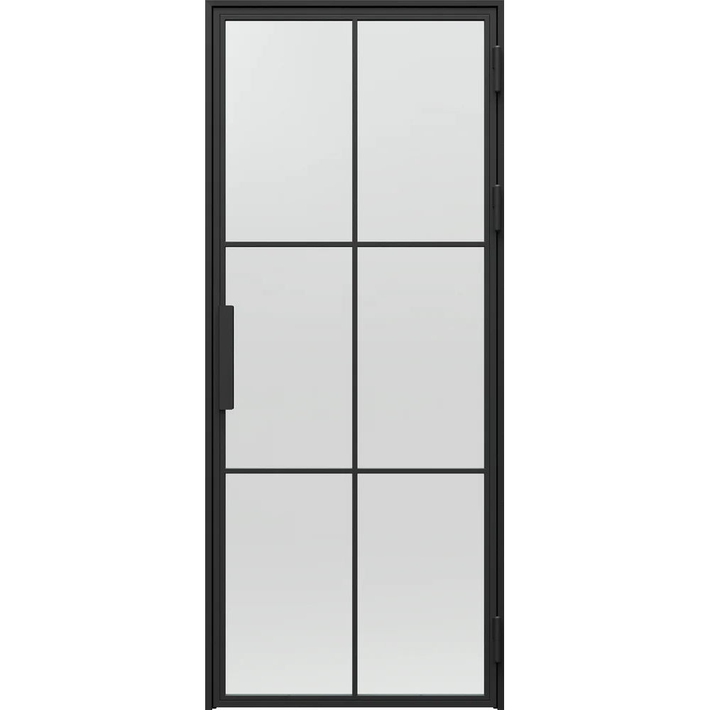Ușă din sticlă LOFT STEEL Black Structure 1 - Model L.1.2