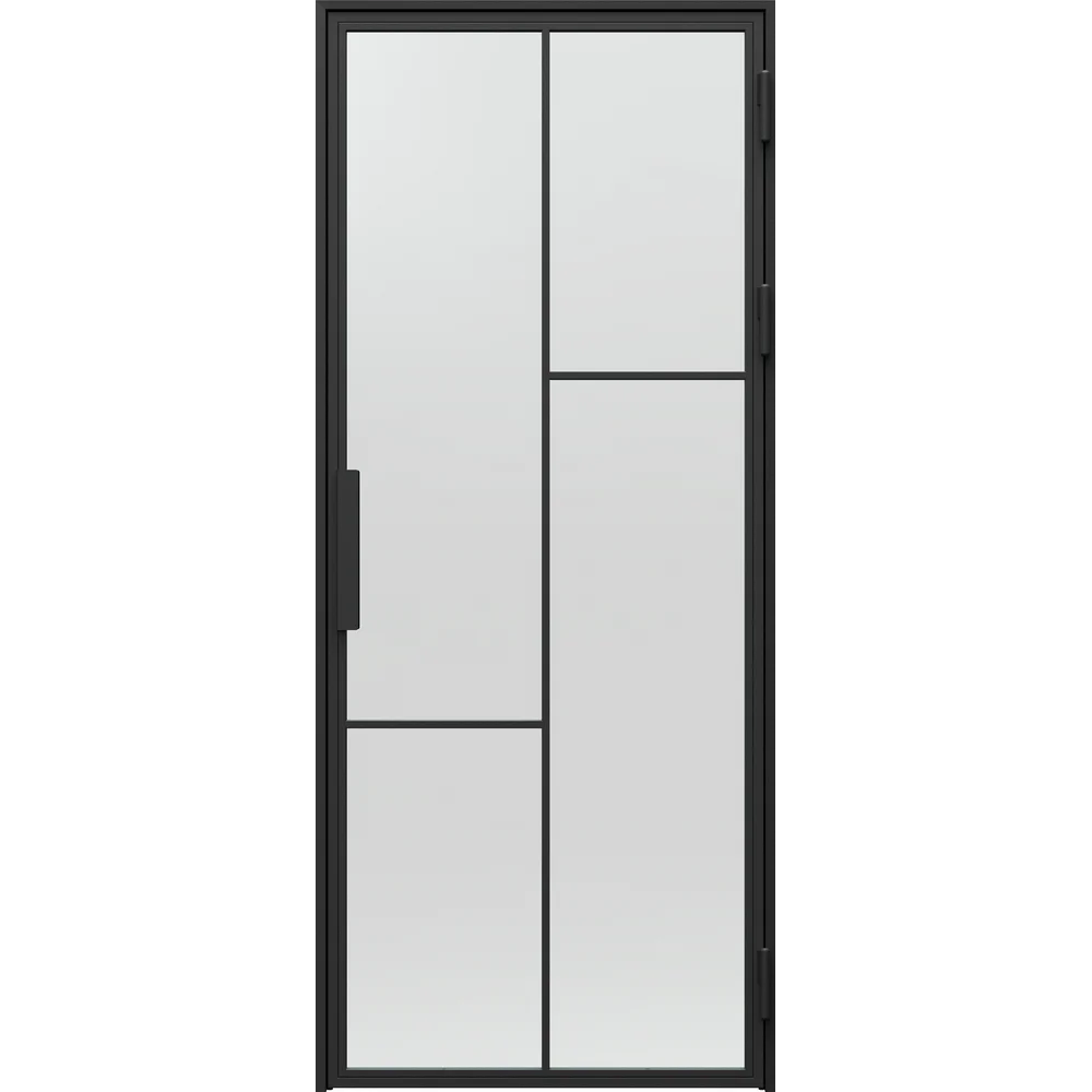 Ușă din sticlă LOFT STEEL Black Structure 3 - Model L.1.1