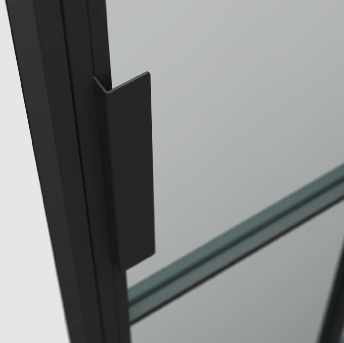 Ușă din sticlă LOFT STEEL Black Structure 1 - Model L.1.1