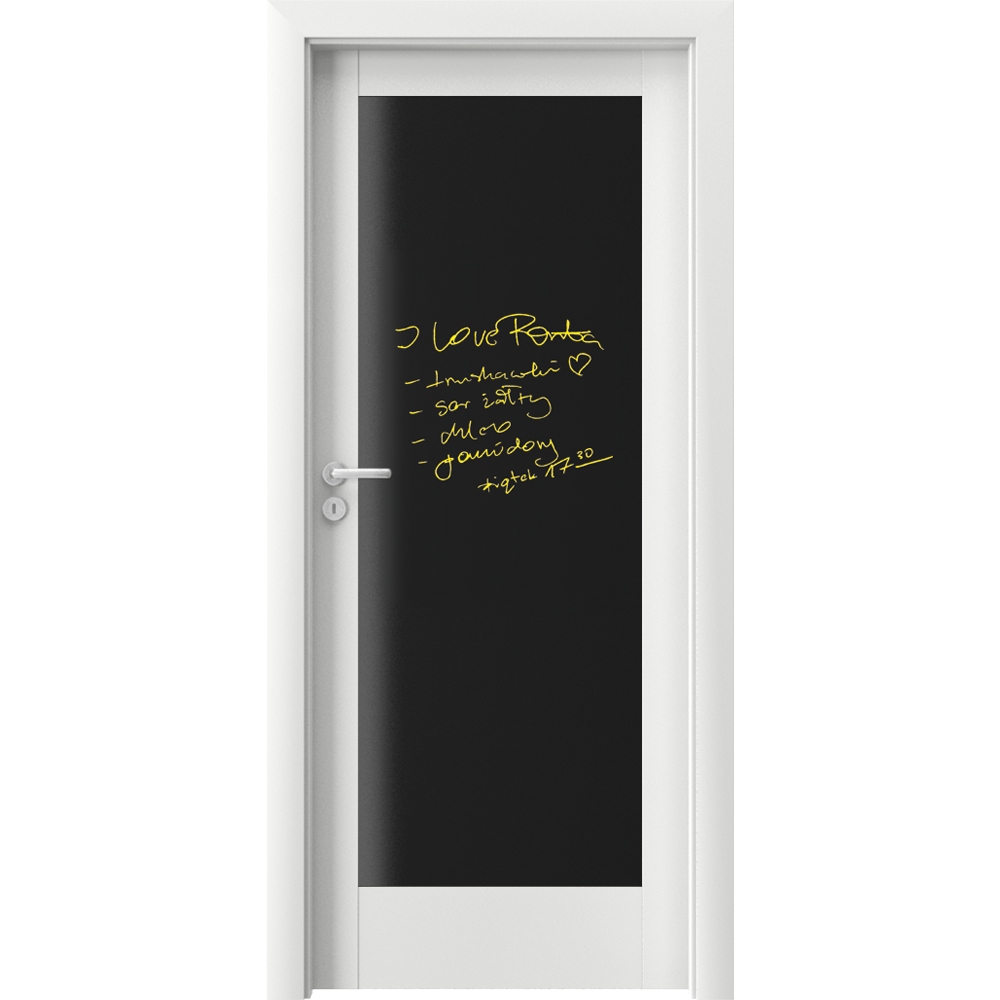 UȘA CU TOC REGLABIL HDF VERTE HOME E0 cu tablă neagră - ST/DR