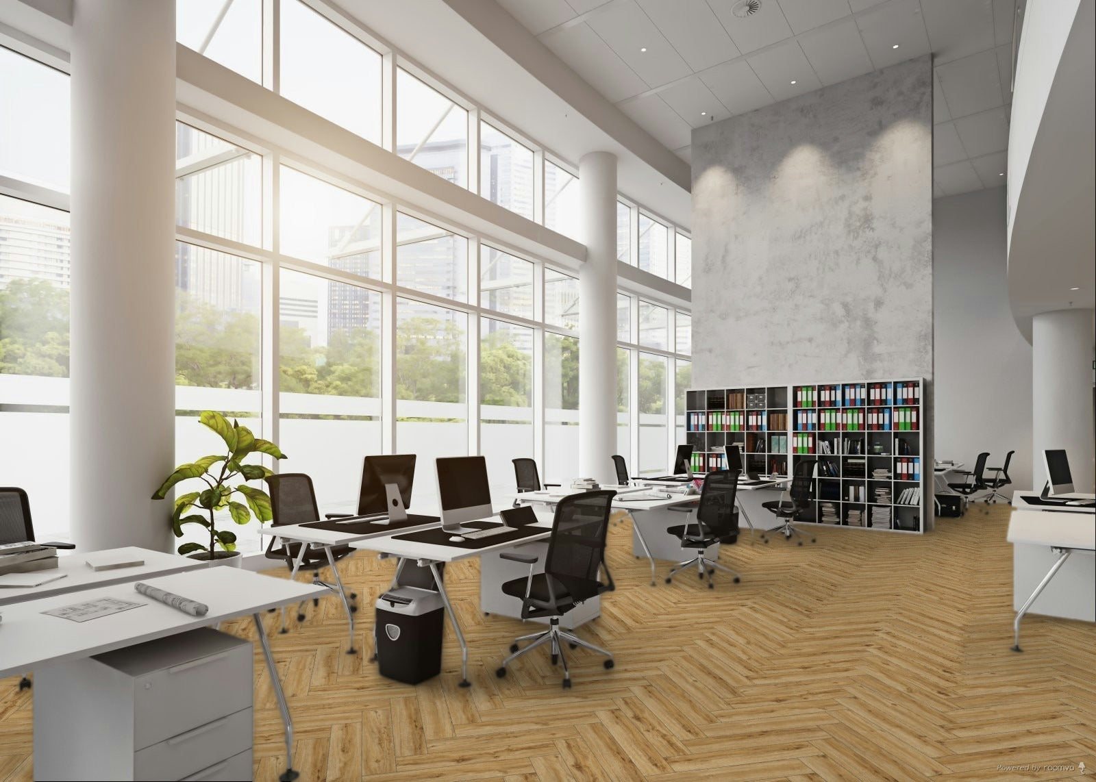 Pardoseala SPC 5+1 M2 categoria PREMIUM – Riley Oak Herringbone P1004 HB