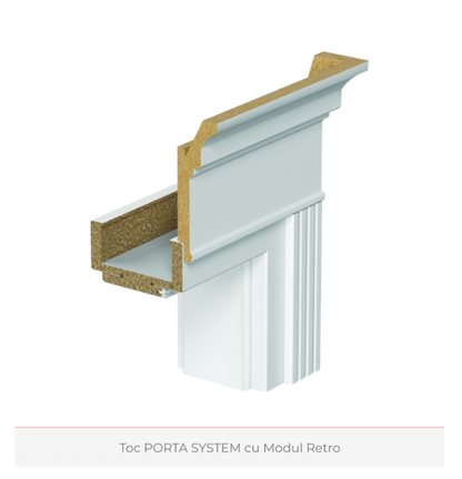 Ușa cu toc reglabil HDF VIENA, Model P - ST/DR