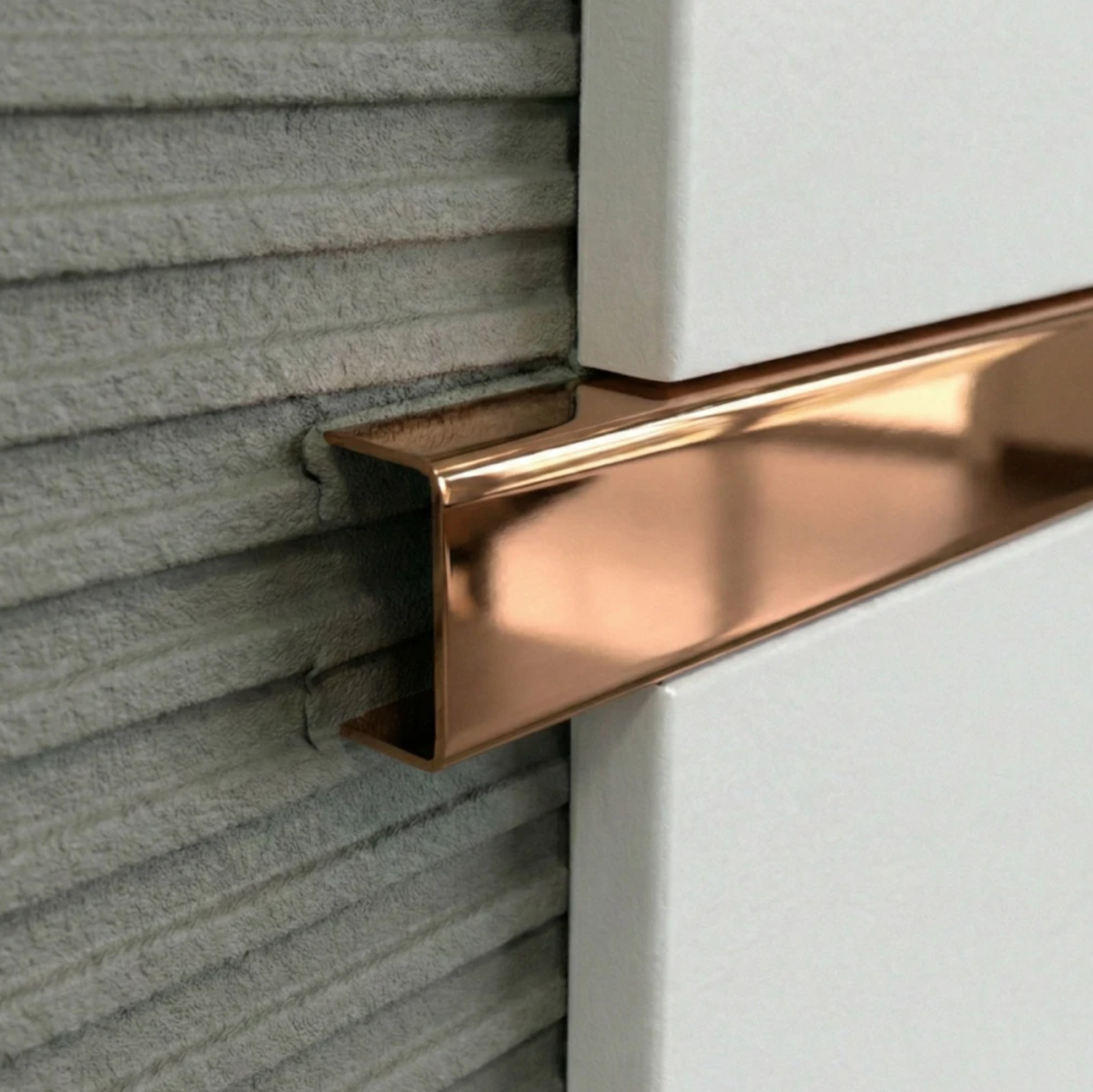 Profil U 15x9x2700 mm - Brâu din inox cupru lucios fainata