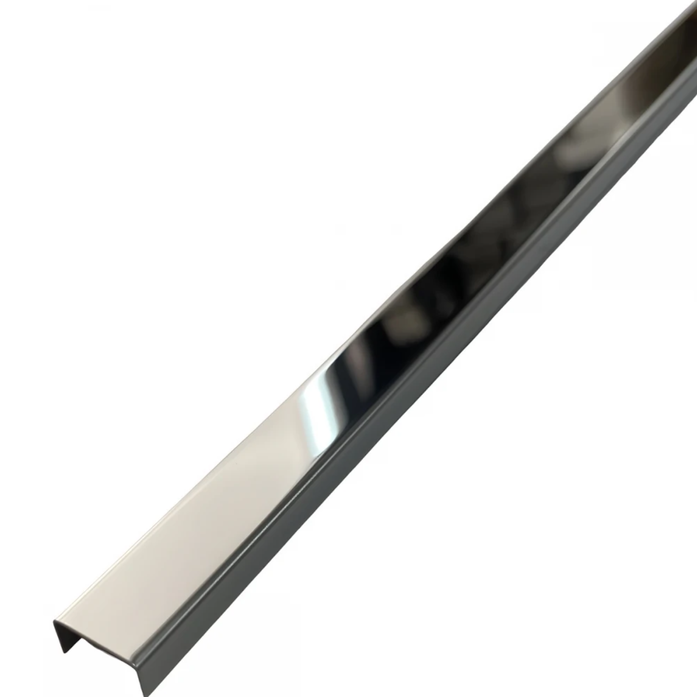 Profil U 15x9x2700 mm - Brâu din inox crom lucios fainata