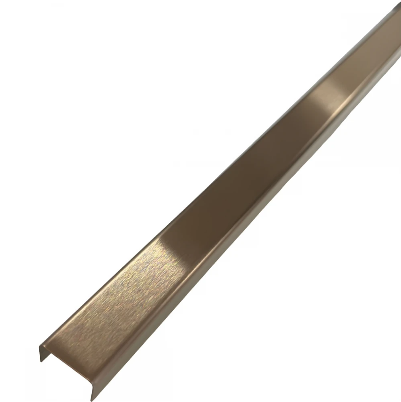 Profil U 15x9x2700 mm - Brâu din inox cupru satinat fainata