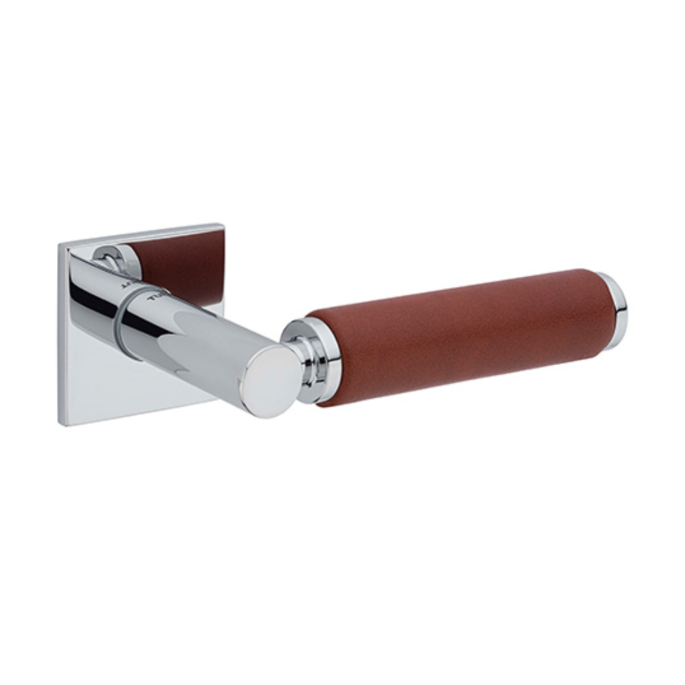 Mâner ușă - 5S PIELE, Model 4200/201 Rozetă pătrată