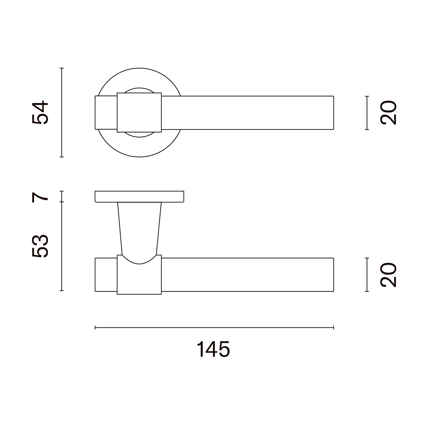 Mâner ușă - BELLISA