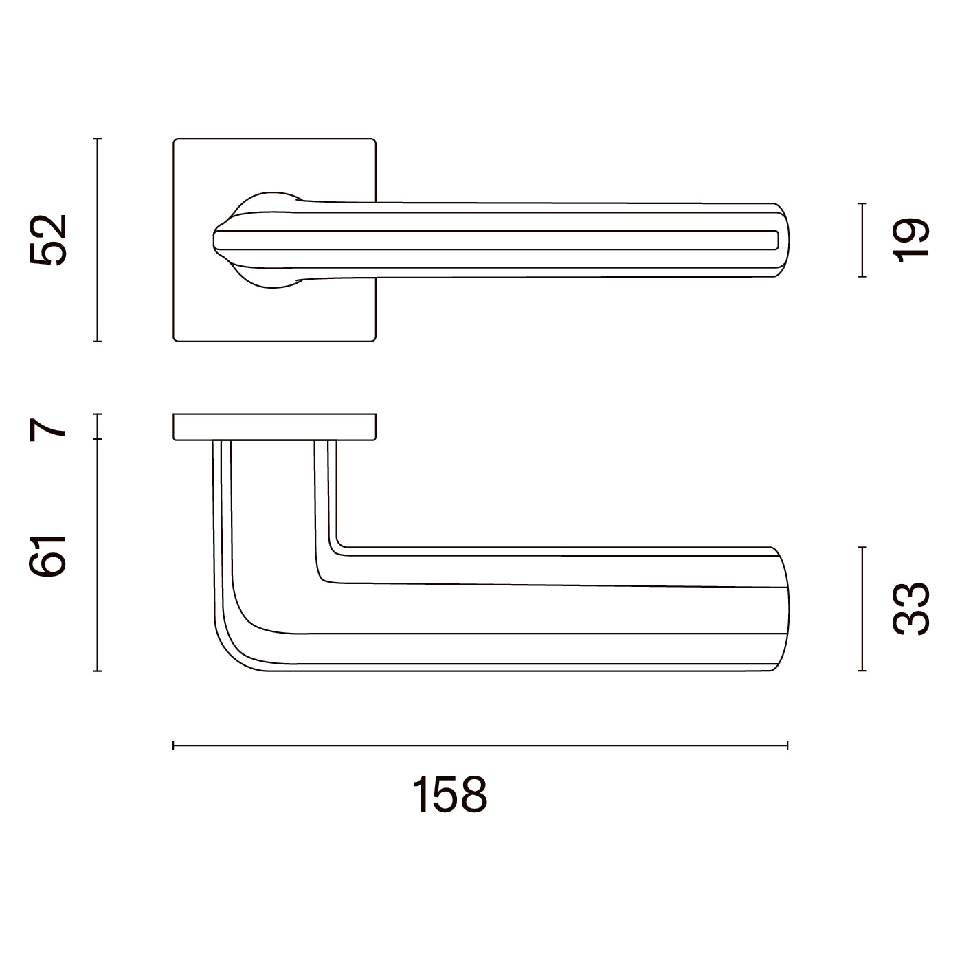 Mâner ușă - CYPRESIA