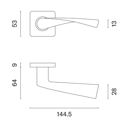 Mâner ușă - KVADRAT 1708