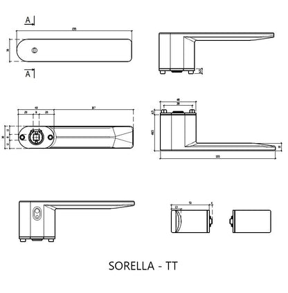Mâner ușă - SORELLA RTH LOCK