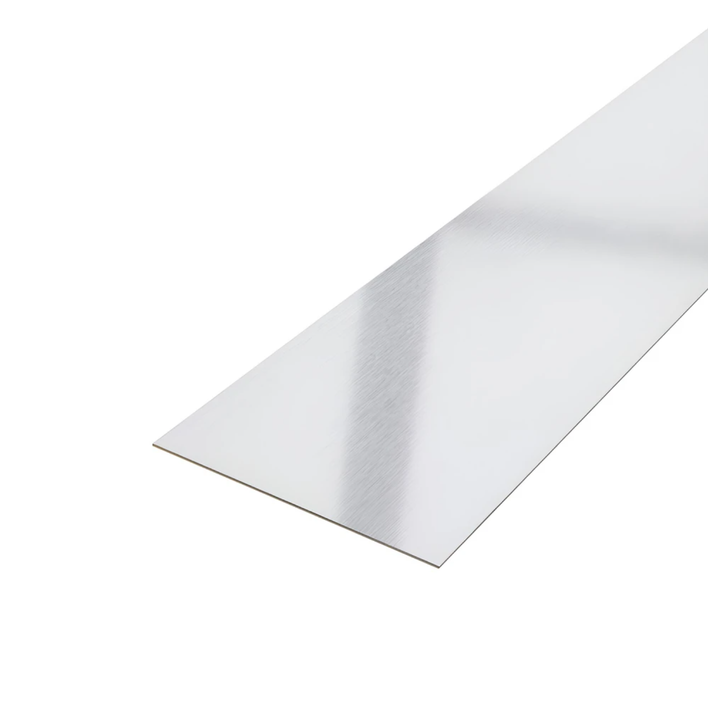 Platbanda inox Crom Mat 80mm x 0.6mm x 2700mm - Profil Decorativ