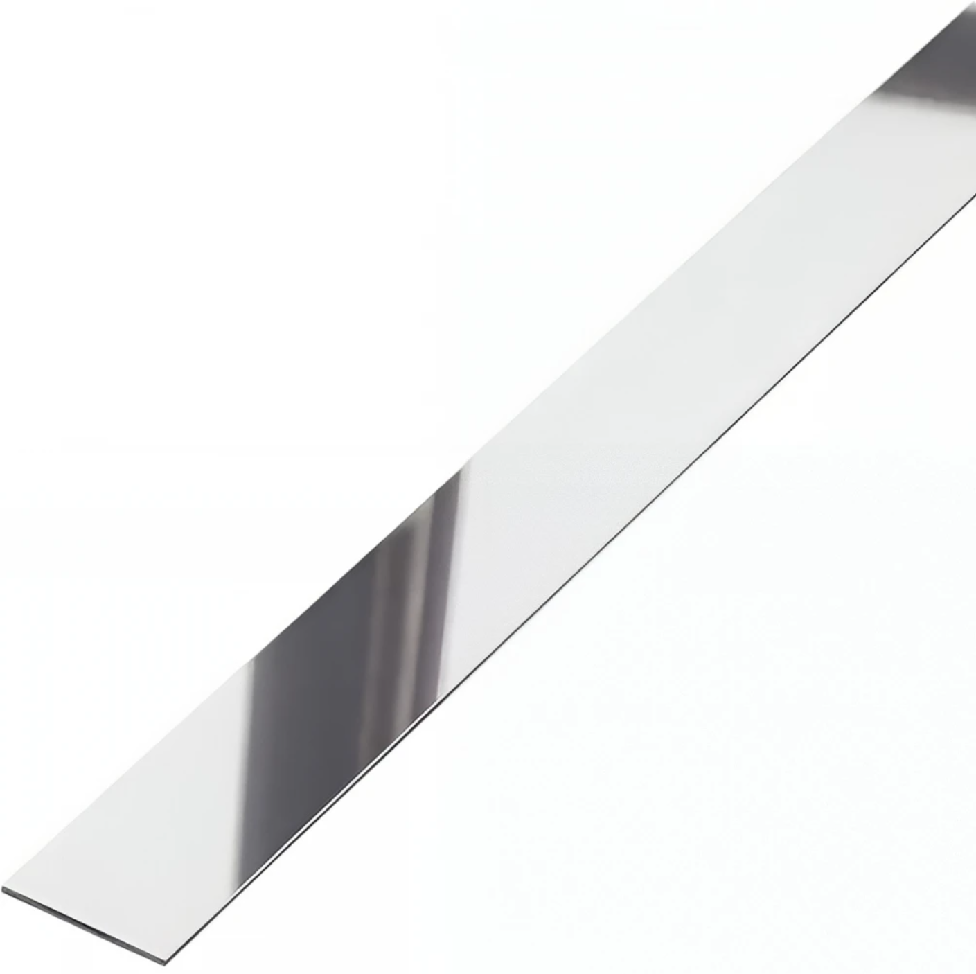 Platbanda din inox Crom Lucios 30 mm x 2700 mm x 0.6 mm - PP30CRO