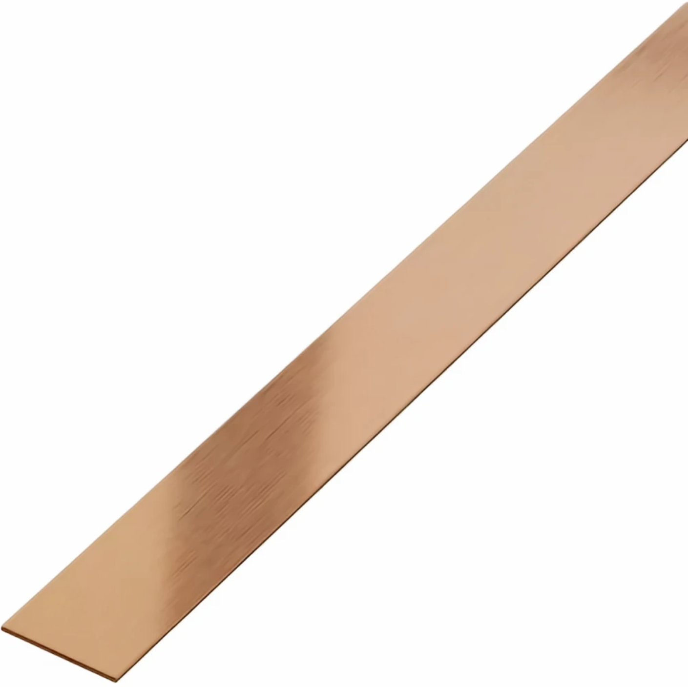Platbanda din inox Cupru Periat, 30 mm x 0.6 mm x 2700 mm - PP30CUB