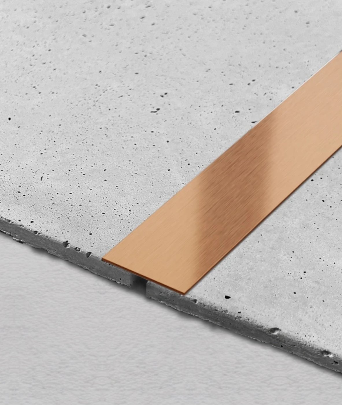 Platbanda din inox Cupru Periat, 50 mm x 0.6 mm x 2700 mm - PP50CUB