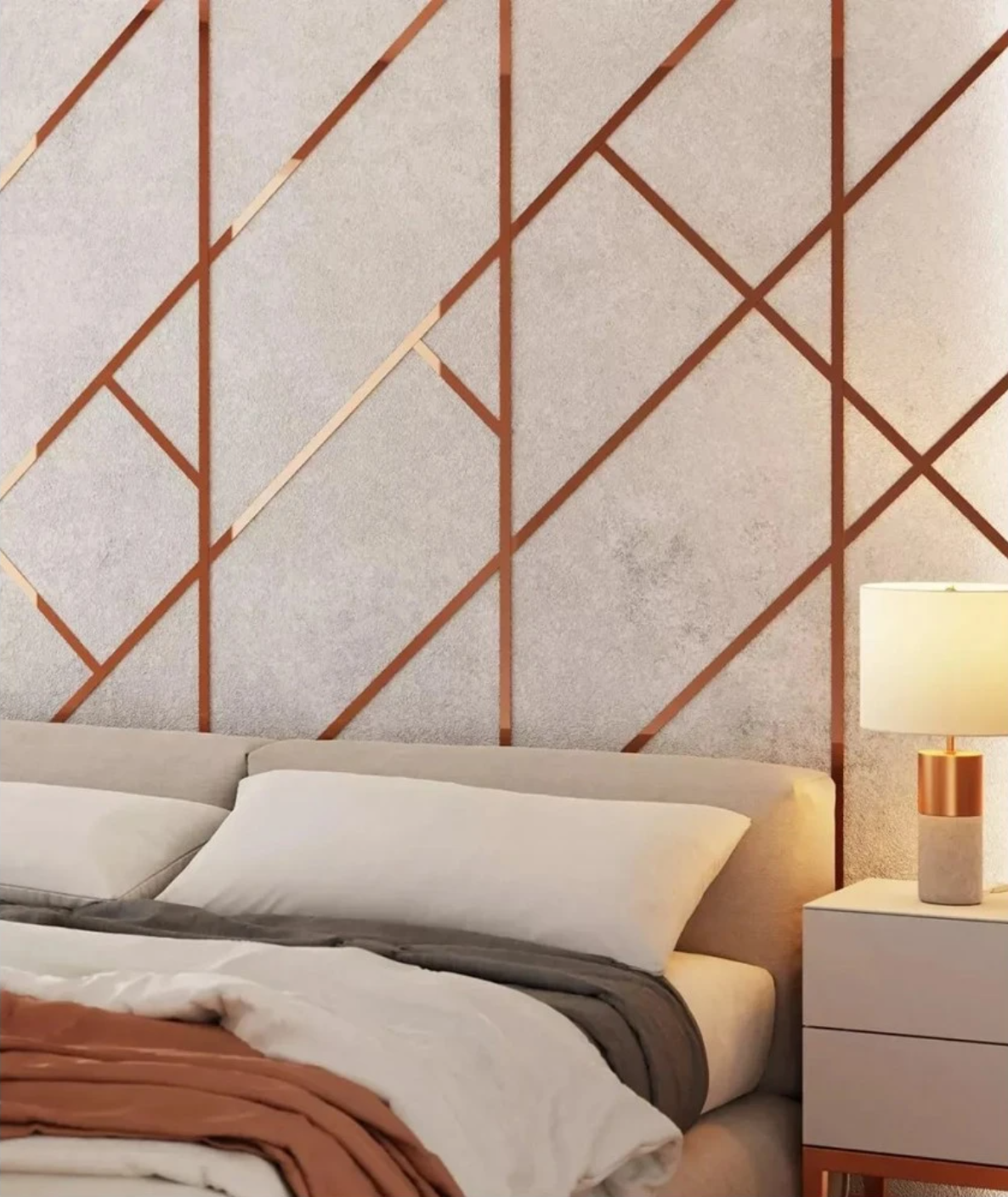 Platbanda din inox Cupru Lucios, 50 mm x 0.6 mm x 2700 mm - PP50CUO