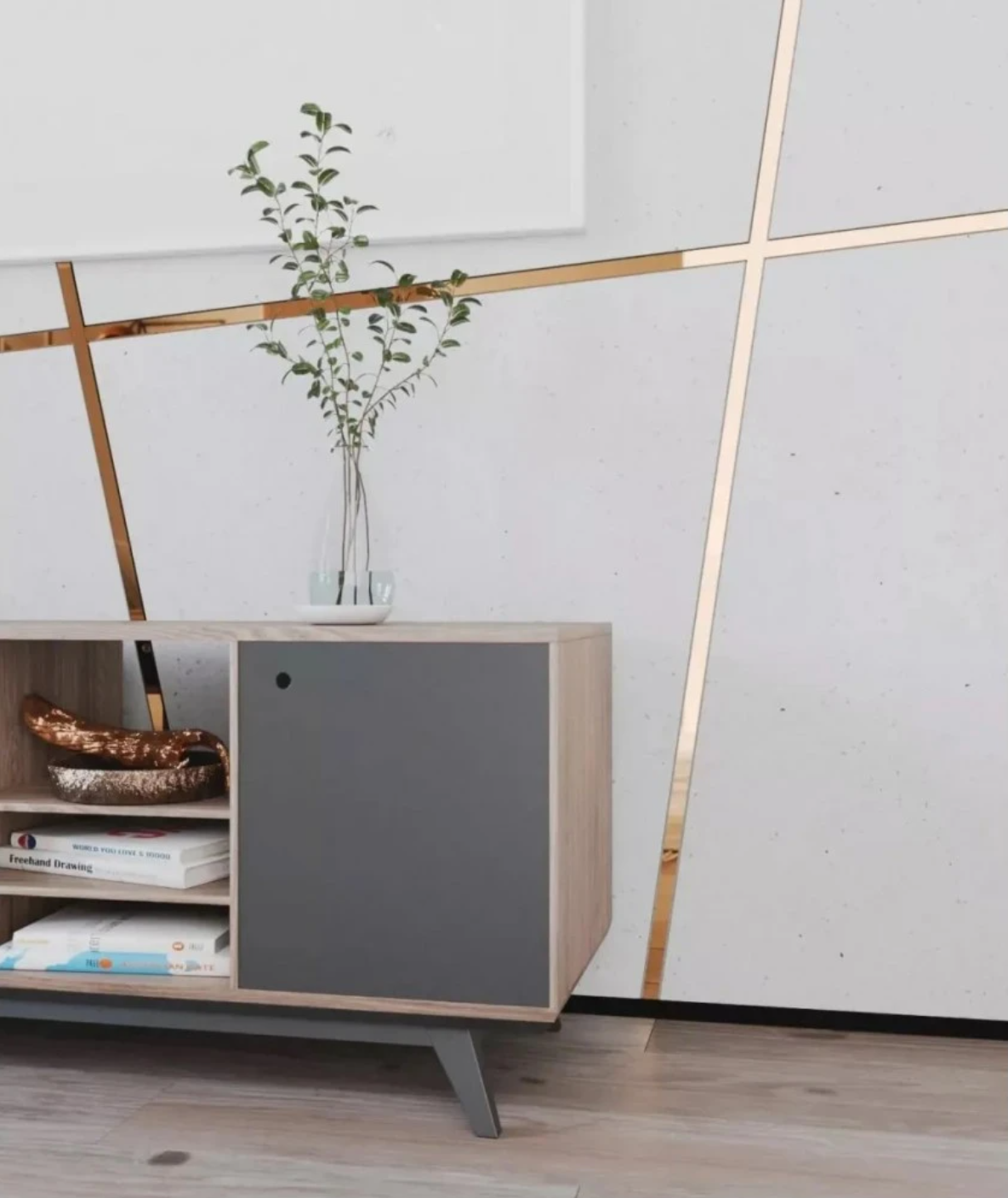 Platbanda din inox Cupru Lucios, 50 mm x 0.6 mm x 2700 mm - PP50CUO