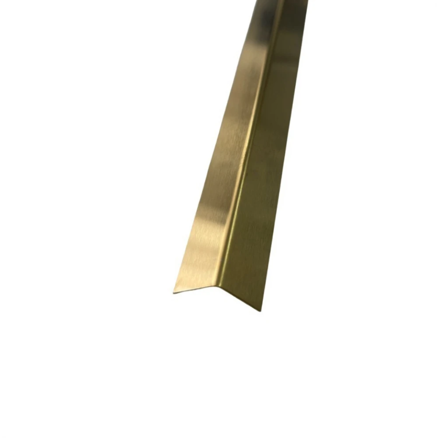 Colțar din inox 30x30mm Auriu Periat 2700 mm - Profil tip L