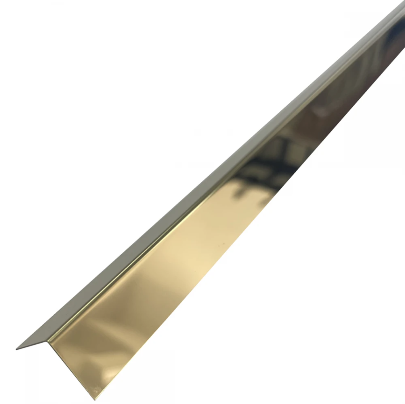 Colțar din inox 30x30mm Auriu Lucios 2700 mm - Profil tip L