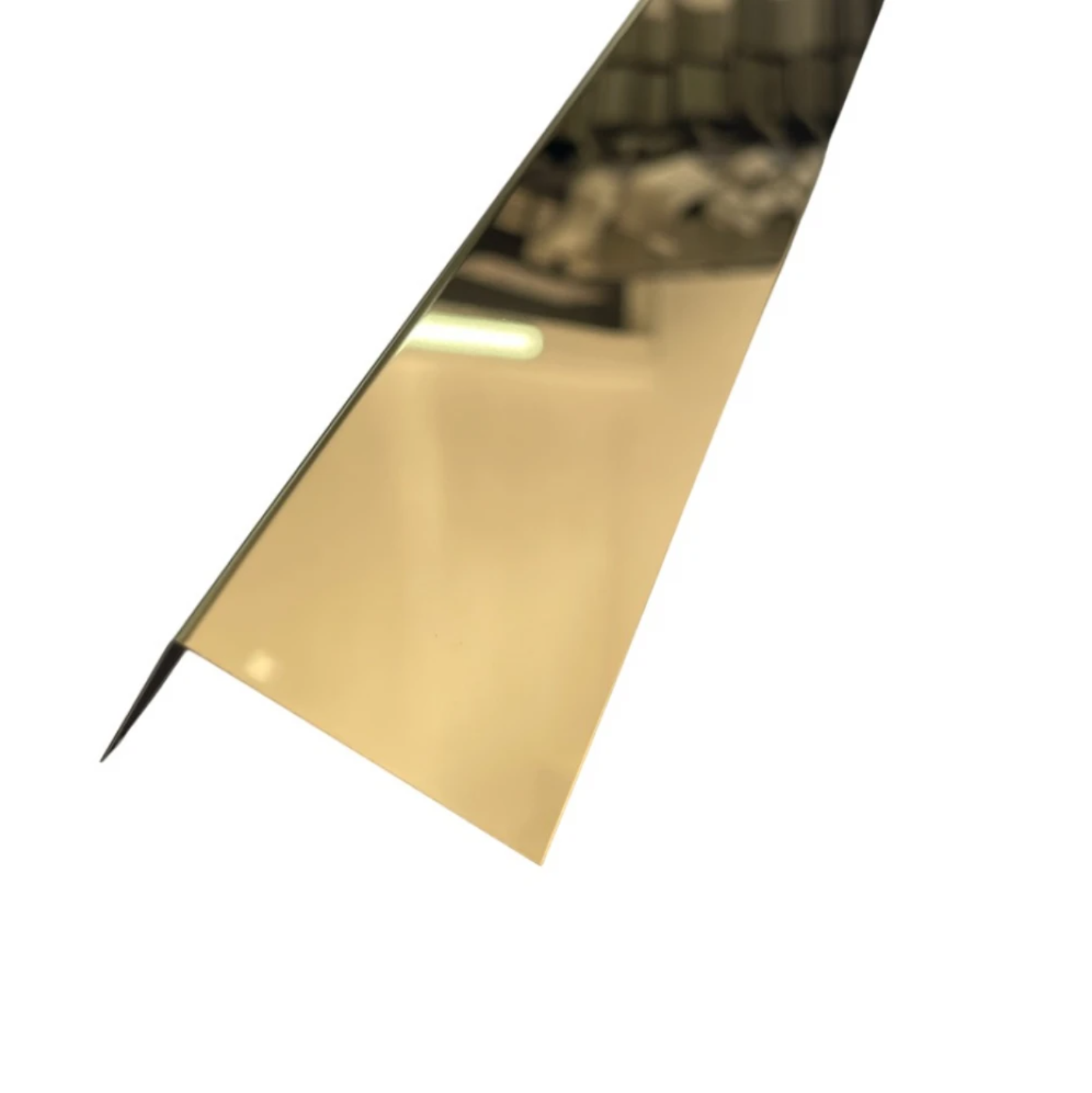 Colțar din inox 50x50mm Auriu Lucios 2700 mm - Profil tip L