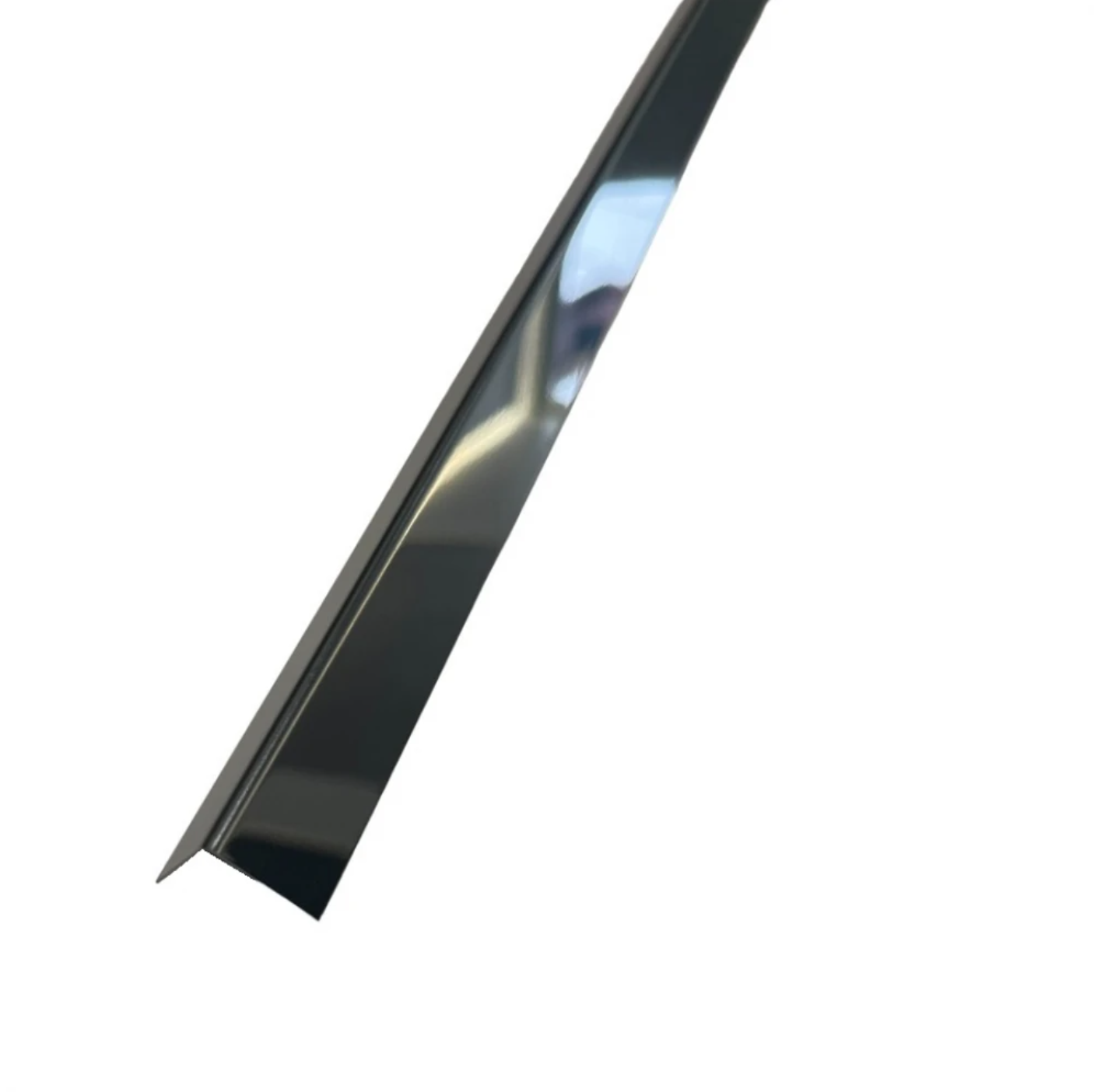 Colțar din inox 15x15 mm negru lucios 2700 mm - Profil tip L - PL15NO