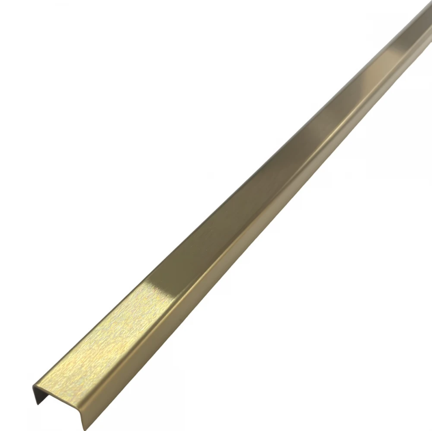 Profil U 15x9x2700 mm - Brâu din inox auriu mat (satinat) fainata