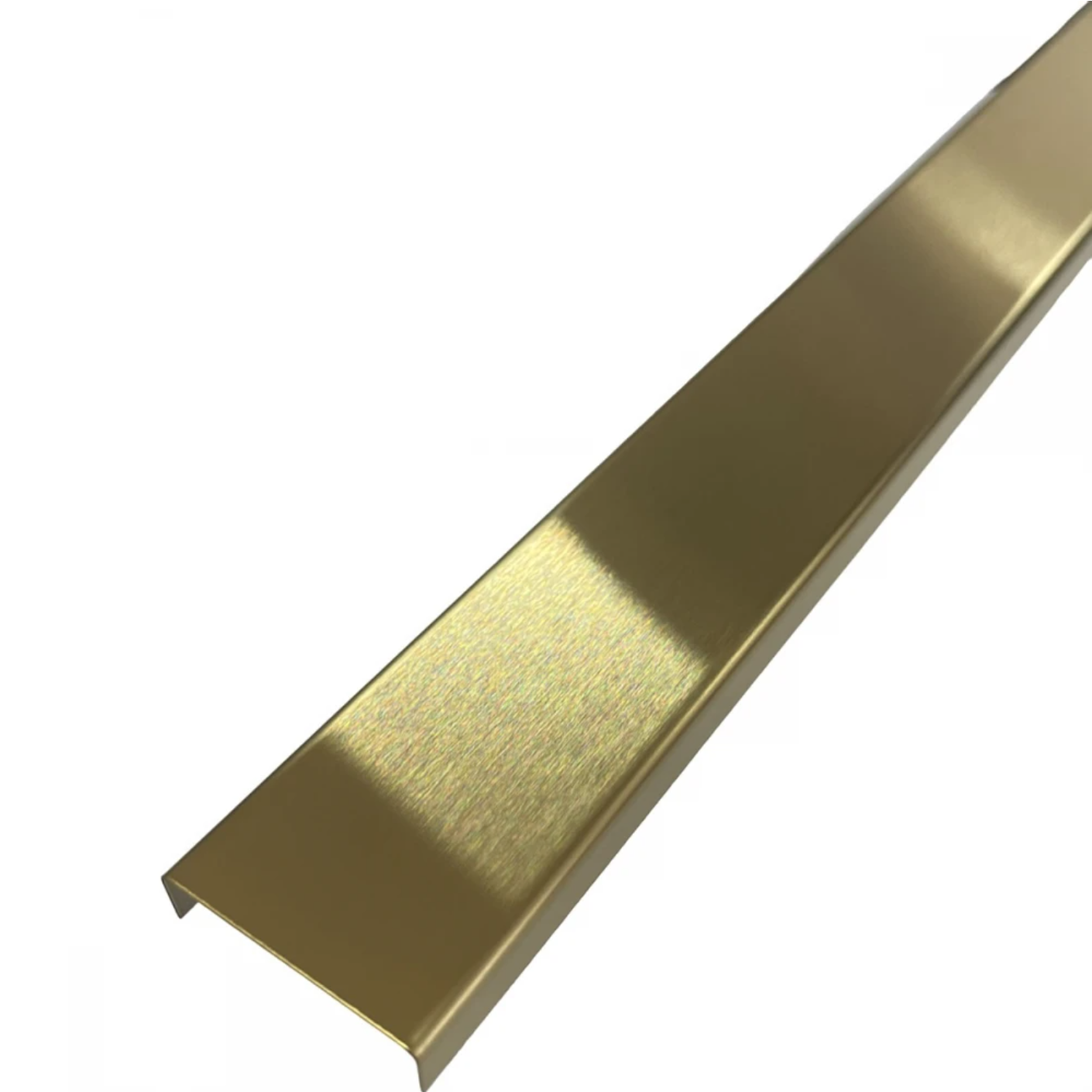 Profil U 30x9x2700 mm - Brâu auriu satinat din inox