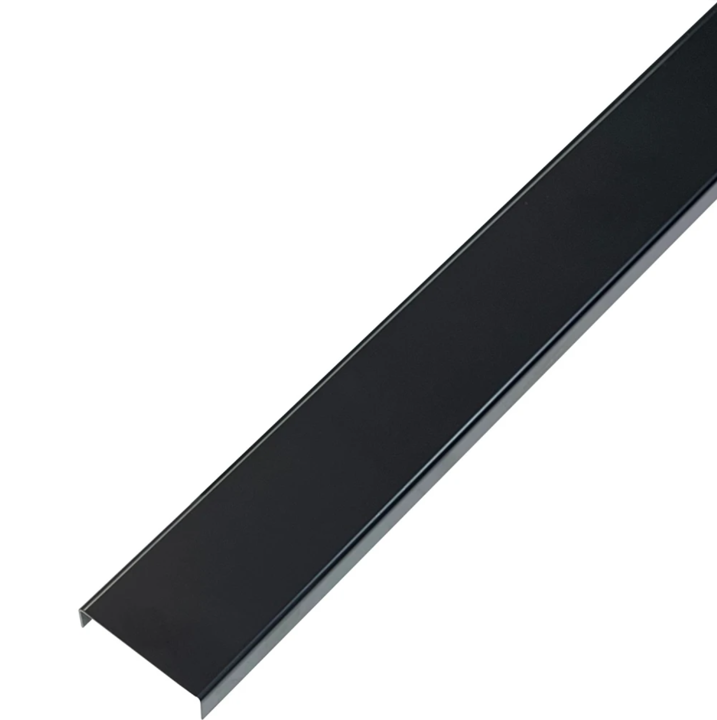 Profil U 30x9x2700 mm - Brâu negru lucios din inox