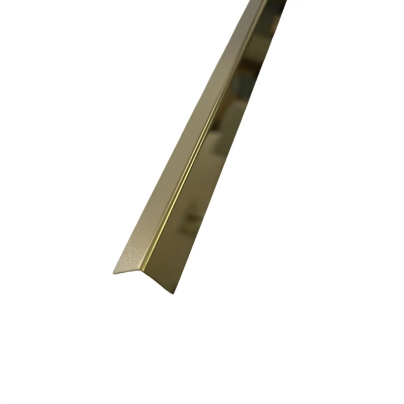 Colțar din inox 30x30mm Auriu Lucios 2700 mm - Profil tip L