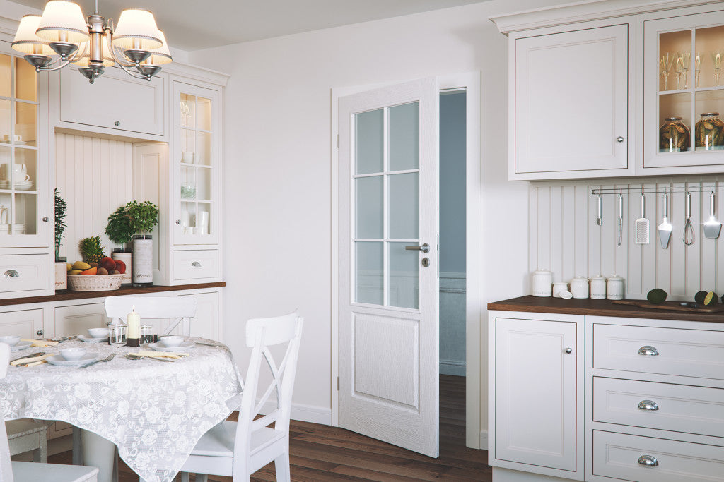 Ușa cu toc reglabil HDF VIENA, Model B - ST/DR